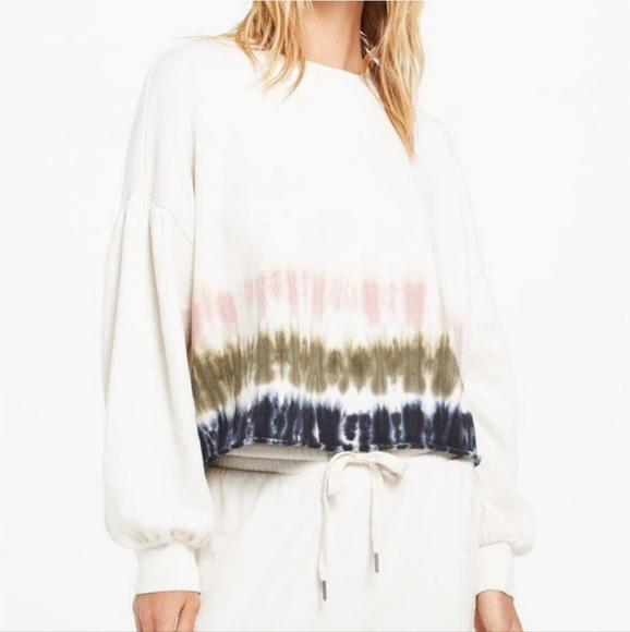 Z Supply Tempest Stripe Tie Dye Sweatshirt  Size XS - Picture 9 of 10